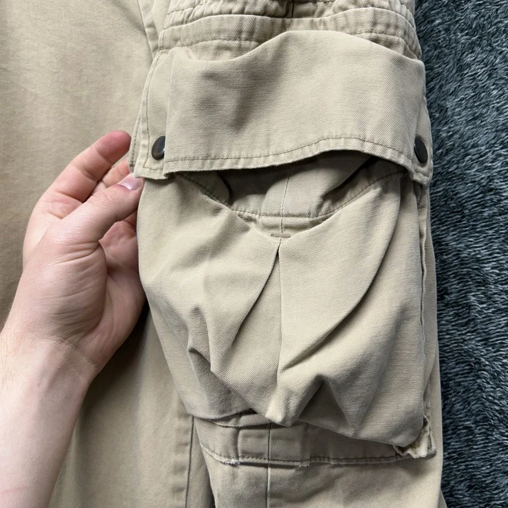 Polo Ralph Lauren Mens Size 42X30 Beige Vintage Cargo Pants (U3)